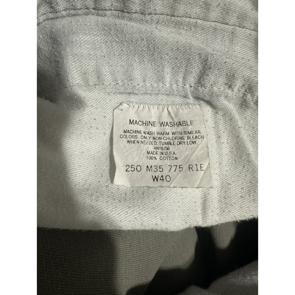 Vintage 90s Duck Head Mens Green Pleated Chino Shorts Size 40 Made In USA - Picture 4 of 4